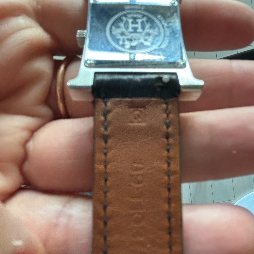 Hermes Heure H pm  Black Croc Women Watch - Picture 3 of 7
